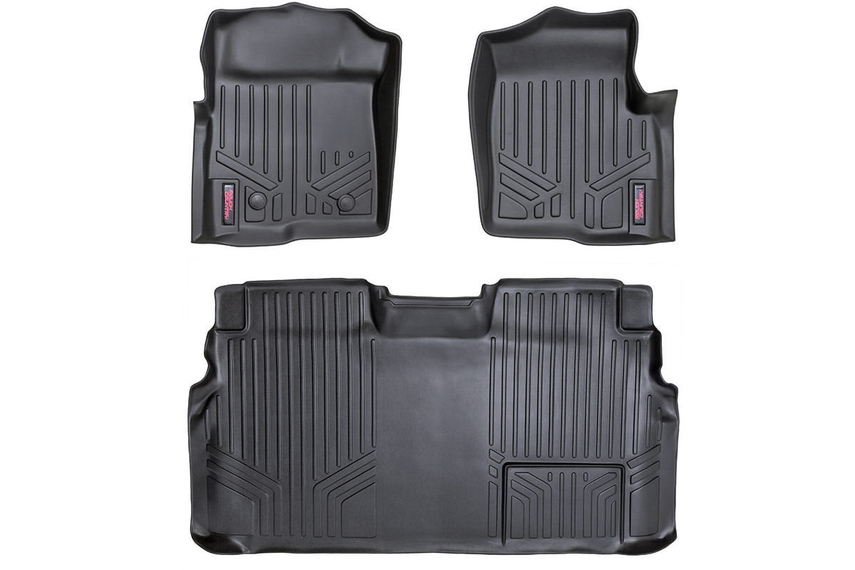 Floor Mats - Fr & RR - 2 Ret Hook - Ford 2WD/4WD