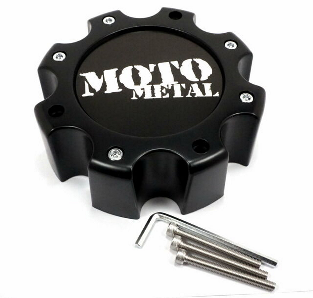 Moto Metal MO959/961 CAP SATIN BLK 8 LUG NEW LOGO