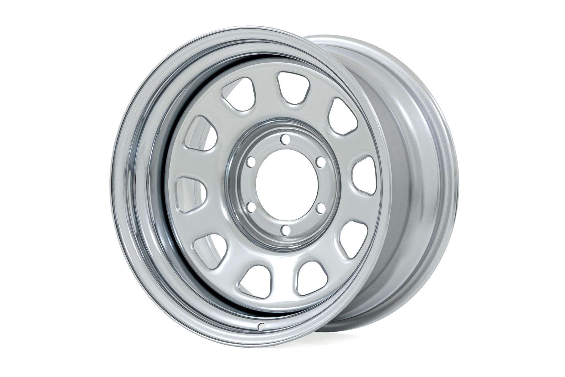 RC Steel Wheel Chrome 17x9 6x5.5 4.25 Bore -12
