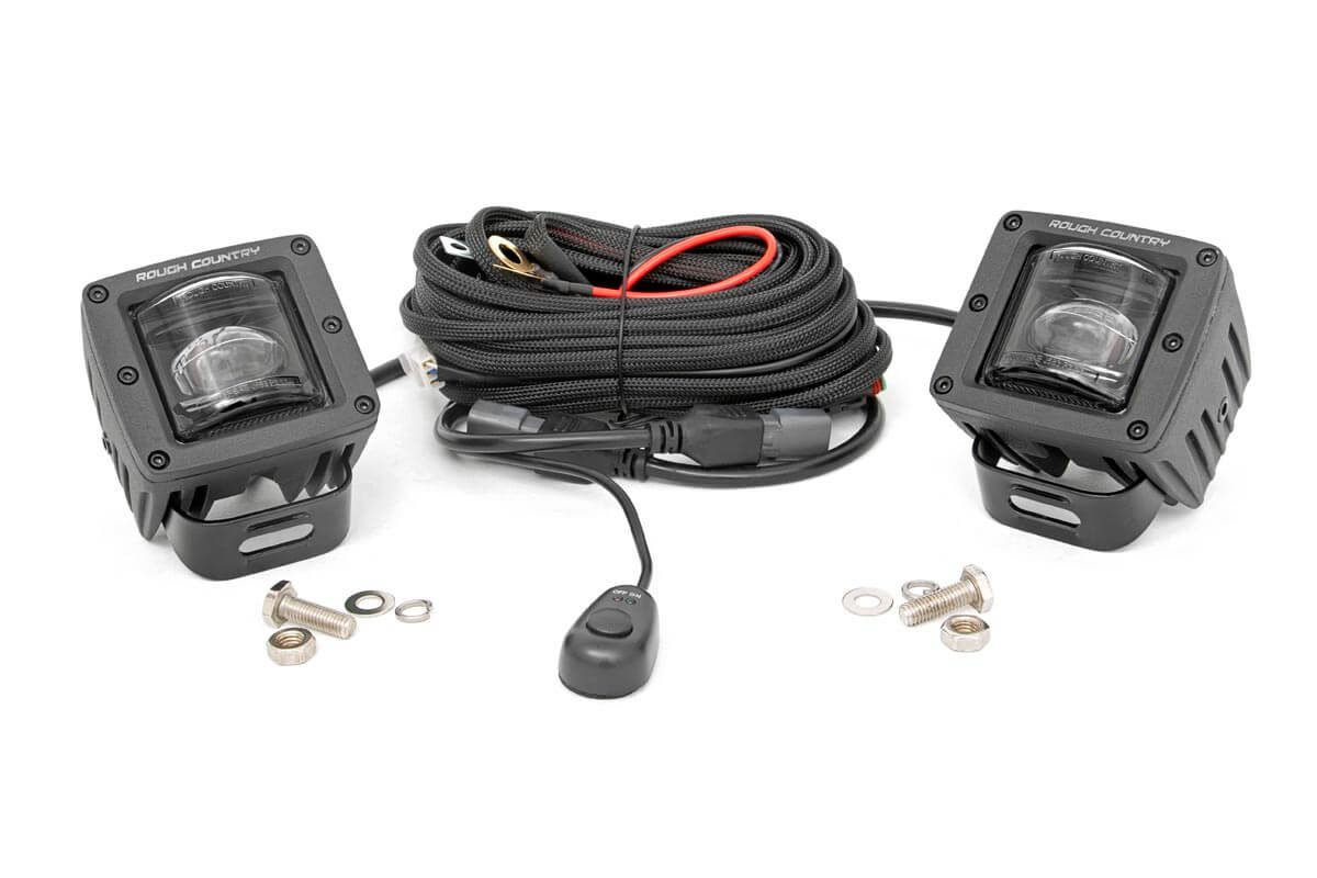 2 in Black Series LED Light Pods - SAE Fog - 70907