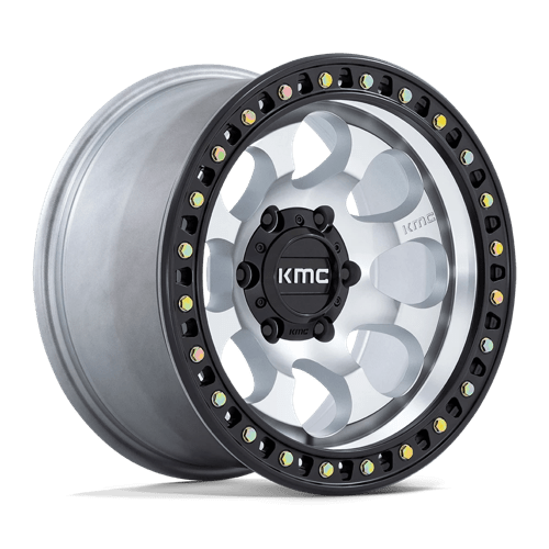 KM550 RIOT SBL 17X9 MACHINED WHEEL