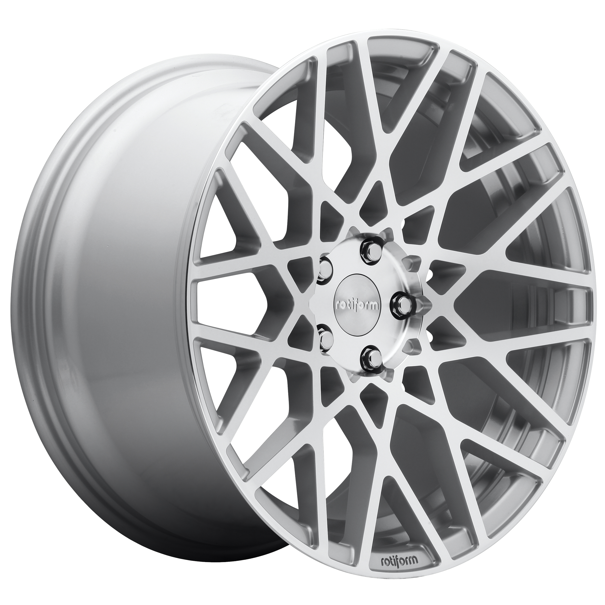 R110 BLQ 18X8.5 SILVER WHEEL