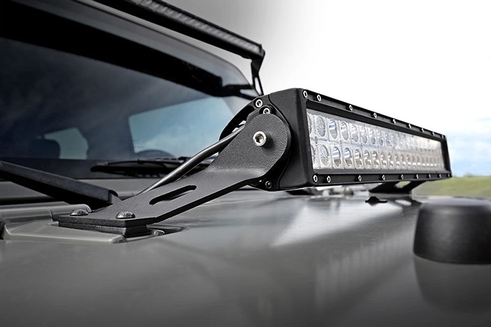Thumbnail: LED Light Mount - Hood - 20" - Jeep 07-18