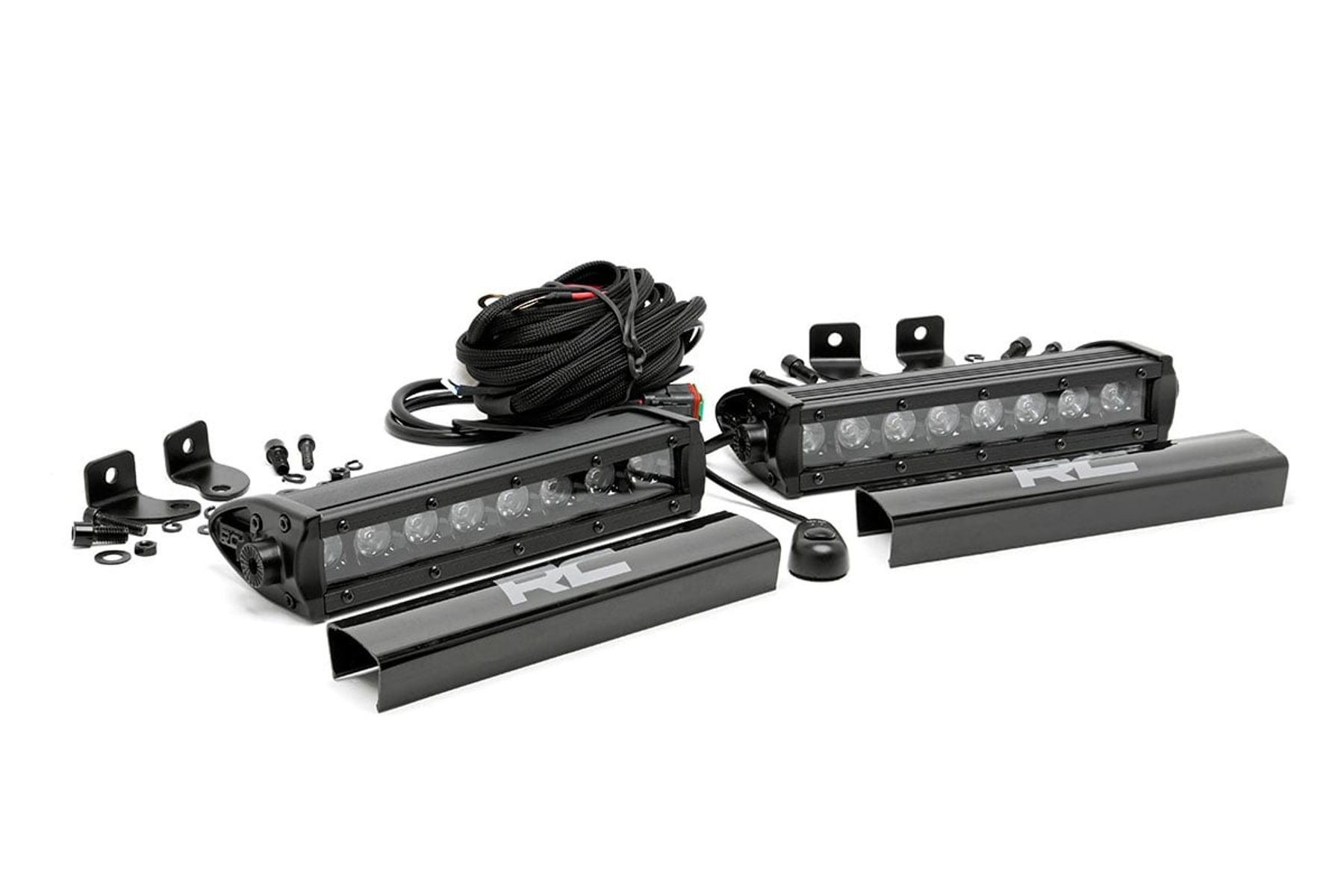 8 Inch Black Series LED Light Bar Single Row