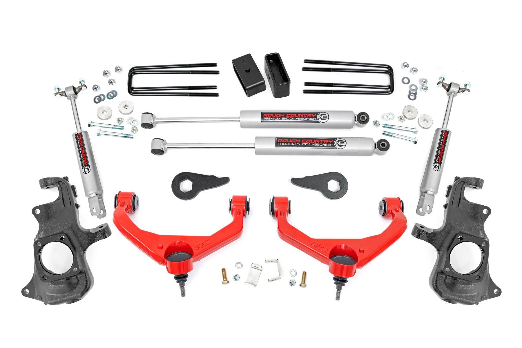 3.5" Lift Kit - Knuckle - W/ Overloads - 97630RED