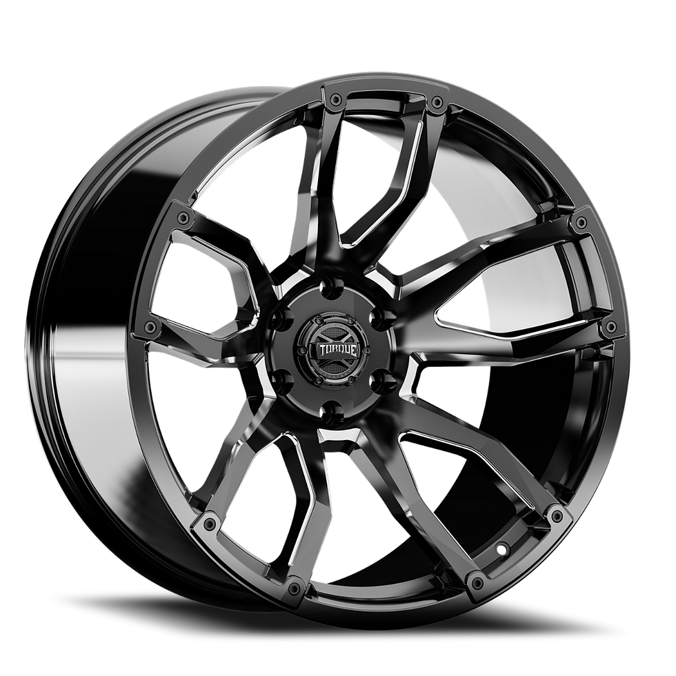Thumbnail: Torque Impact Gloss Blk Mill Acc Wheel Size - 20X9