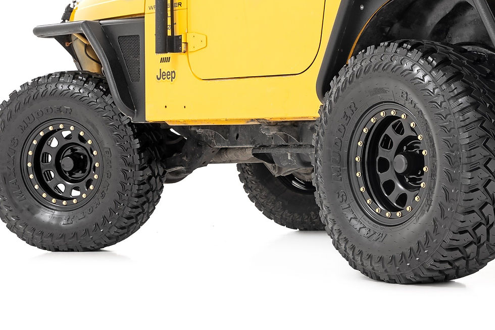 Thumbnail: Steel Simulated Bead Lock Blk Wheel Size - 17X9