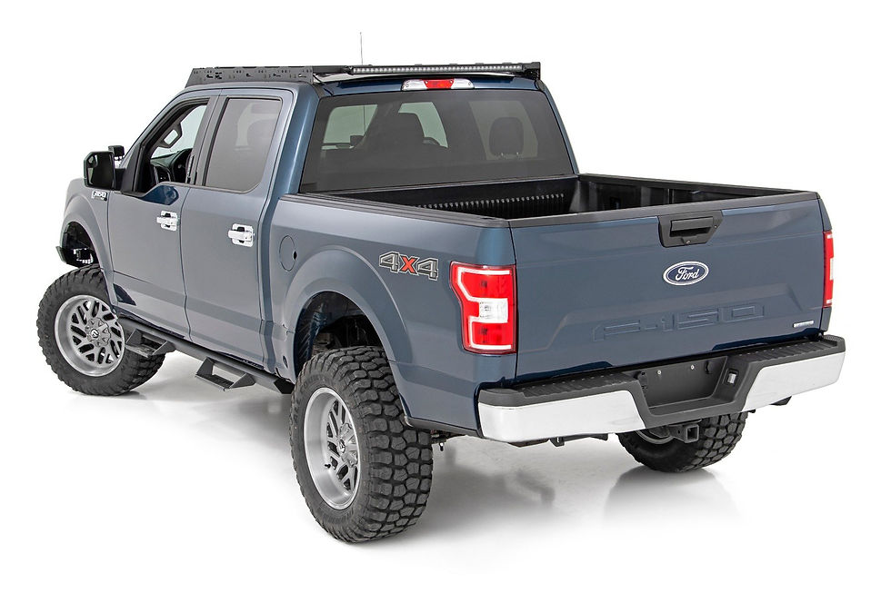Thumbnail: Roof Rack FR & RR 40 Inch Single Row BLK LEDs