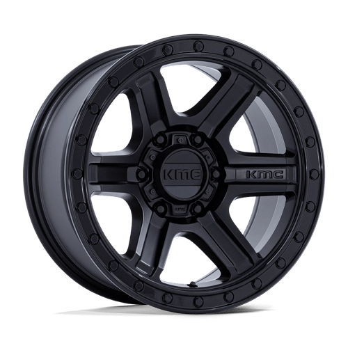 KM551 OUTRUN 17X8.5 BLACK WHEEL