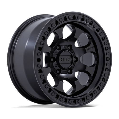 KM550 RIOT SBL 17X9 BLACK WHEEL