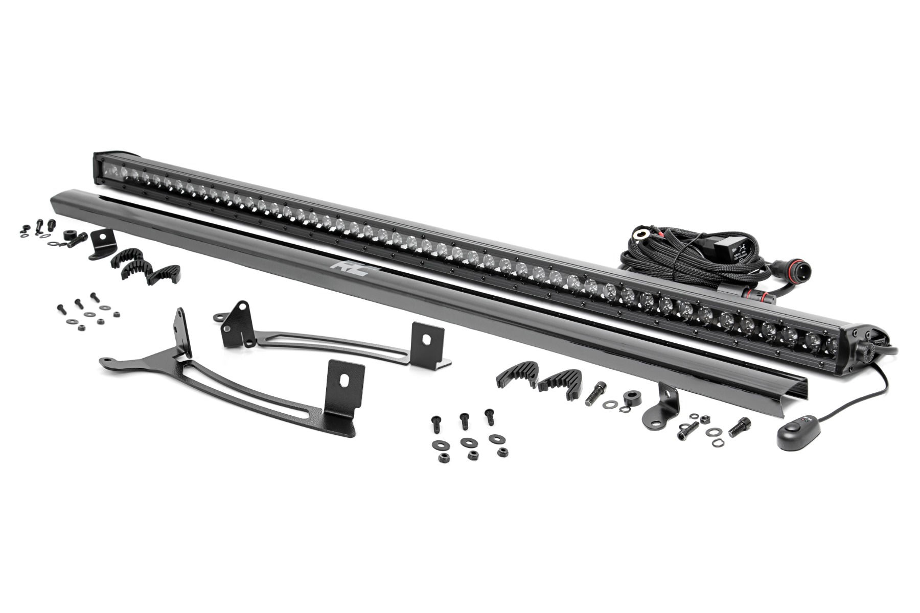 50" Single Row Light Mount - Front - Black Series