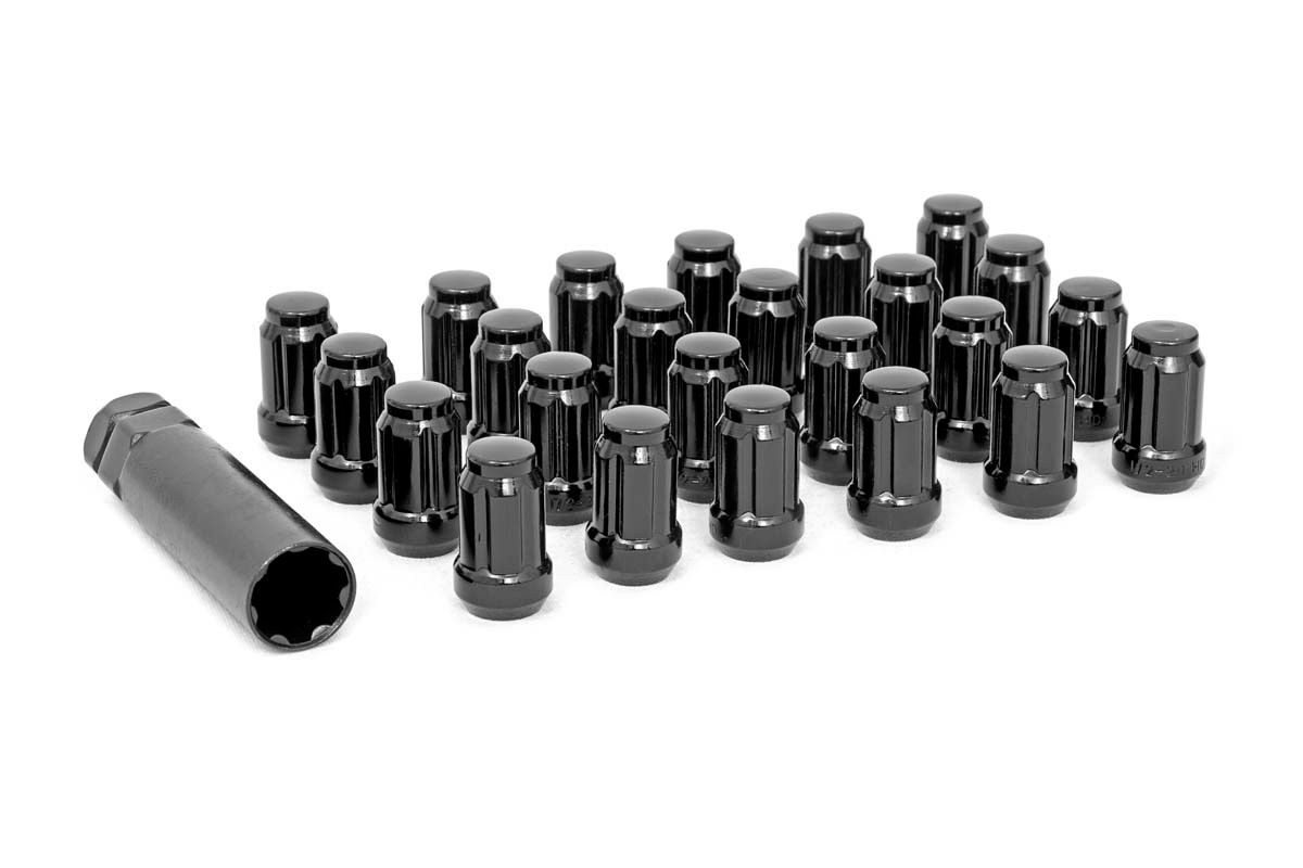 1/2x20 Lug Nut Set of 24 - Black