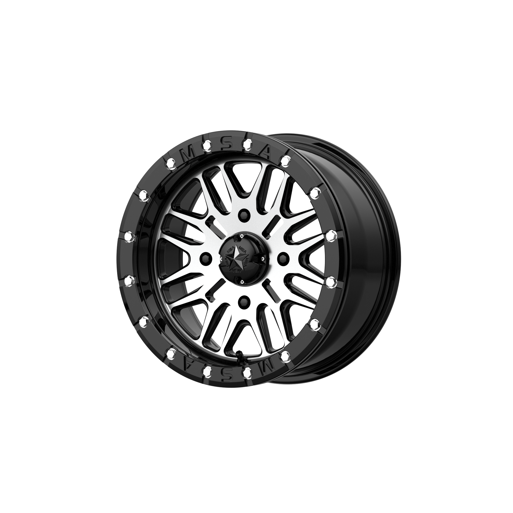 M37 BRUTE BEADLOCK 14X7 BLACK WHEEL