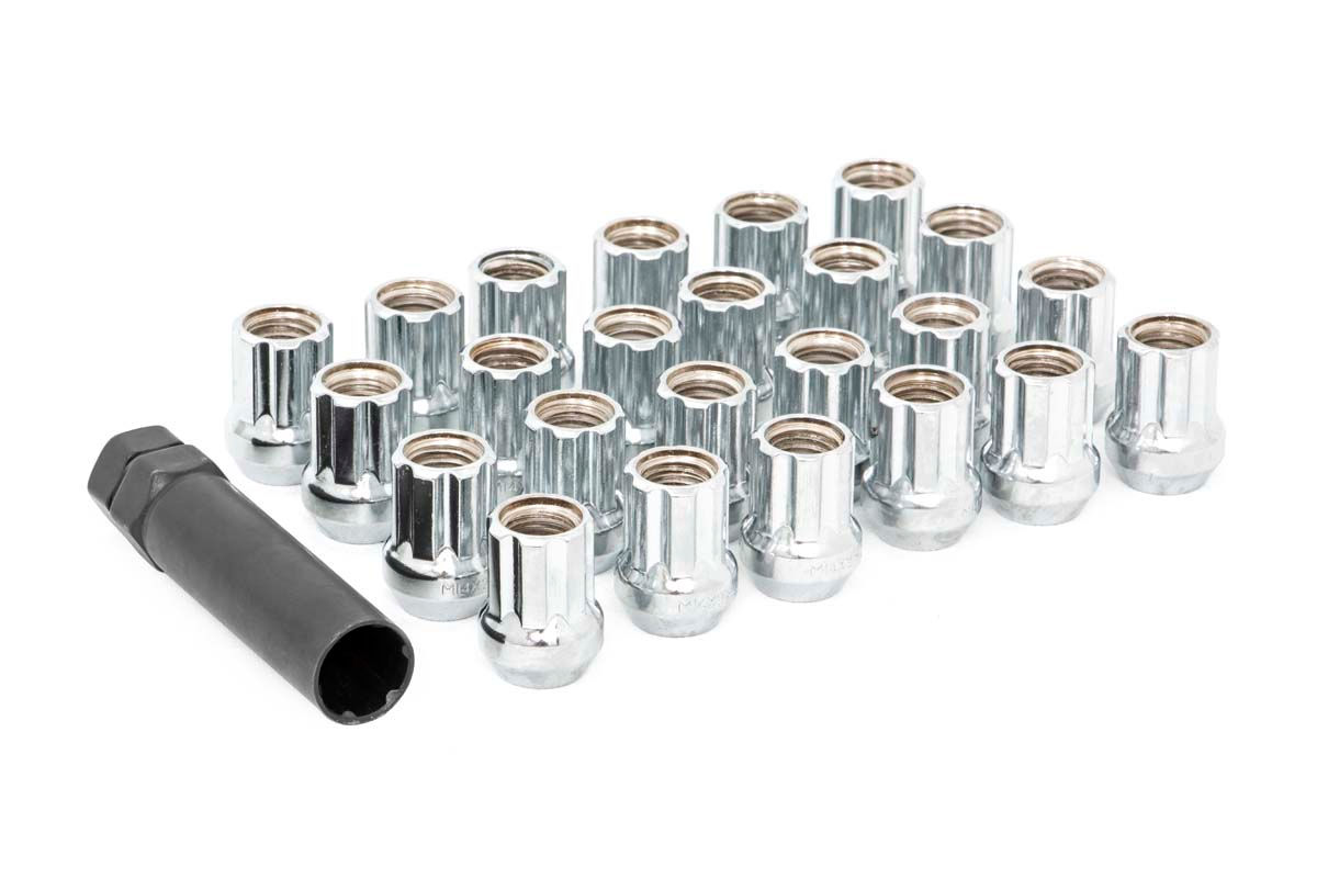M14 X 2.0 Lug Nut Set of 32 - Chrome - Open End