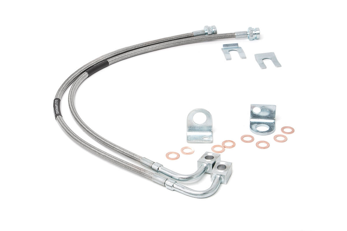 Brake Lines - Stainless - Rear - 4-6 Inch Lift