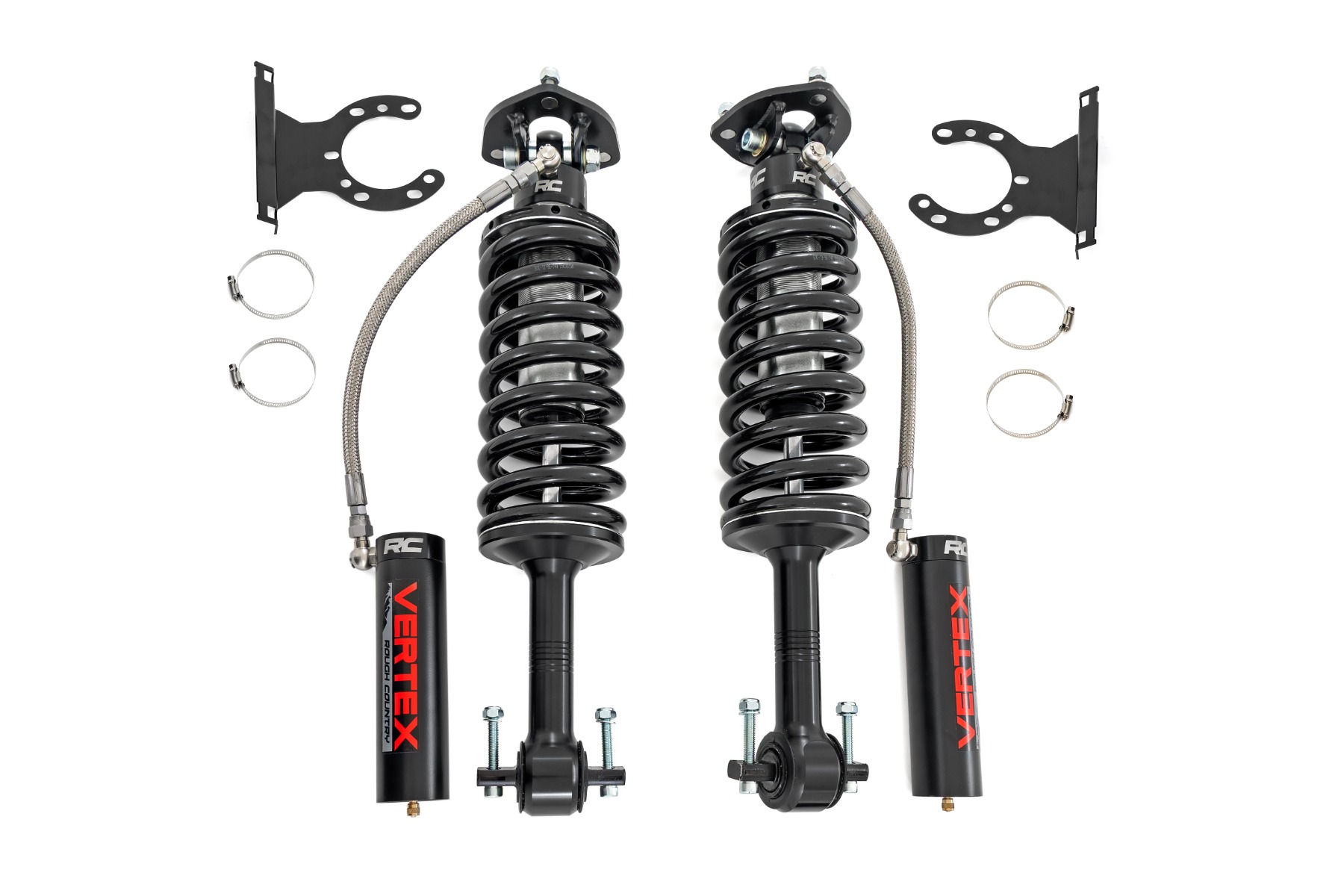 Vertex 2.5 Remote Reservoir Coilovers - Front