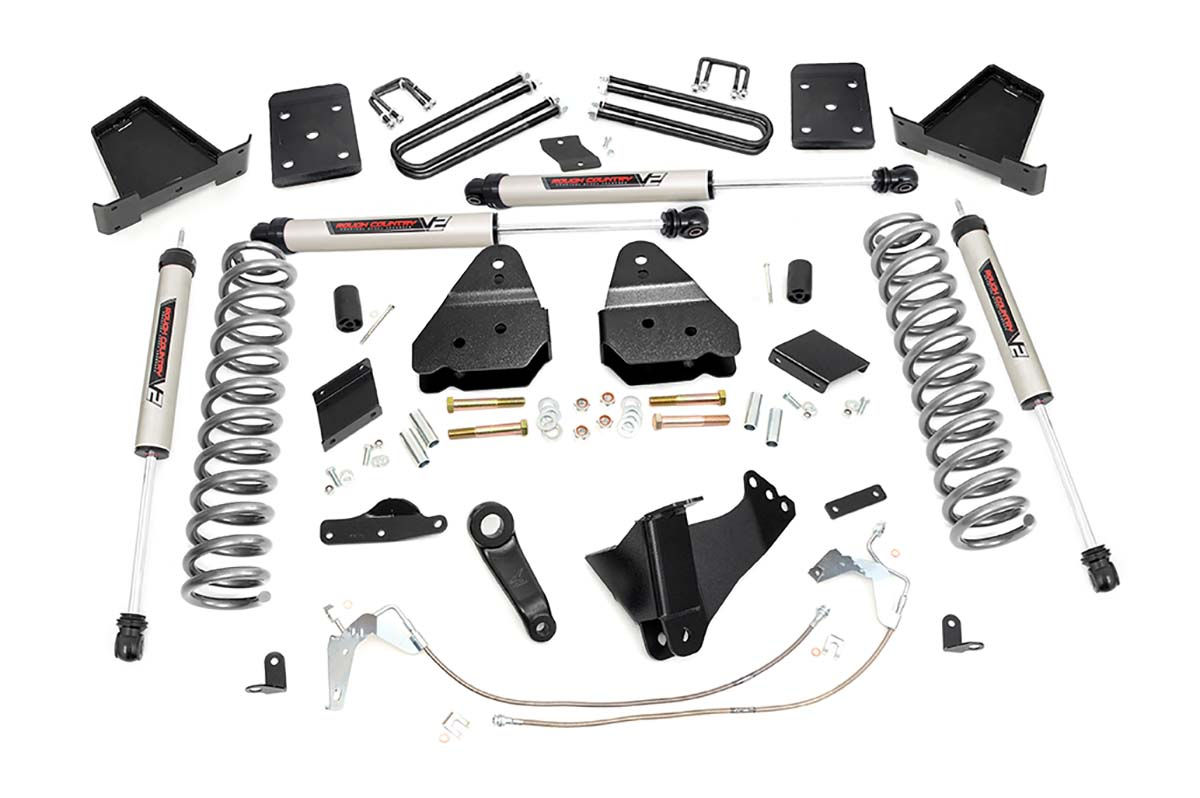 6" Lift Kit - Gas - No Ovld - V2 - Ford 4WD 15-16