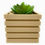 Thumbnail: Slatted Square Eco Planter