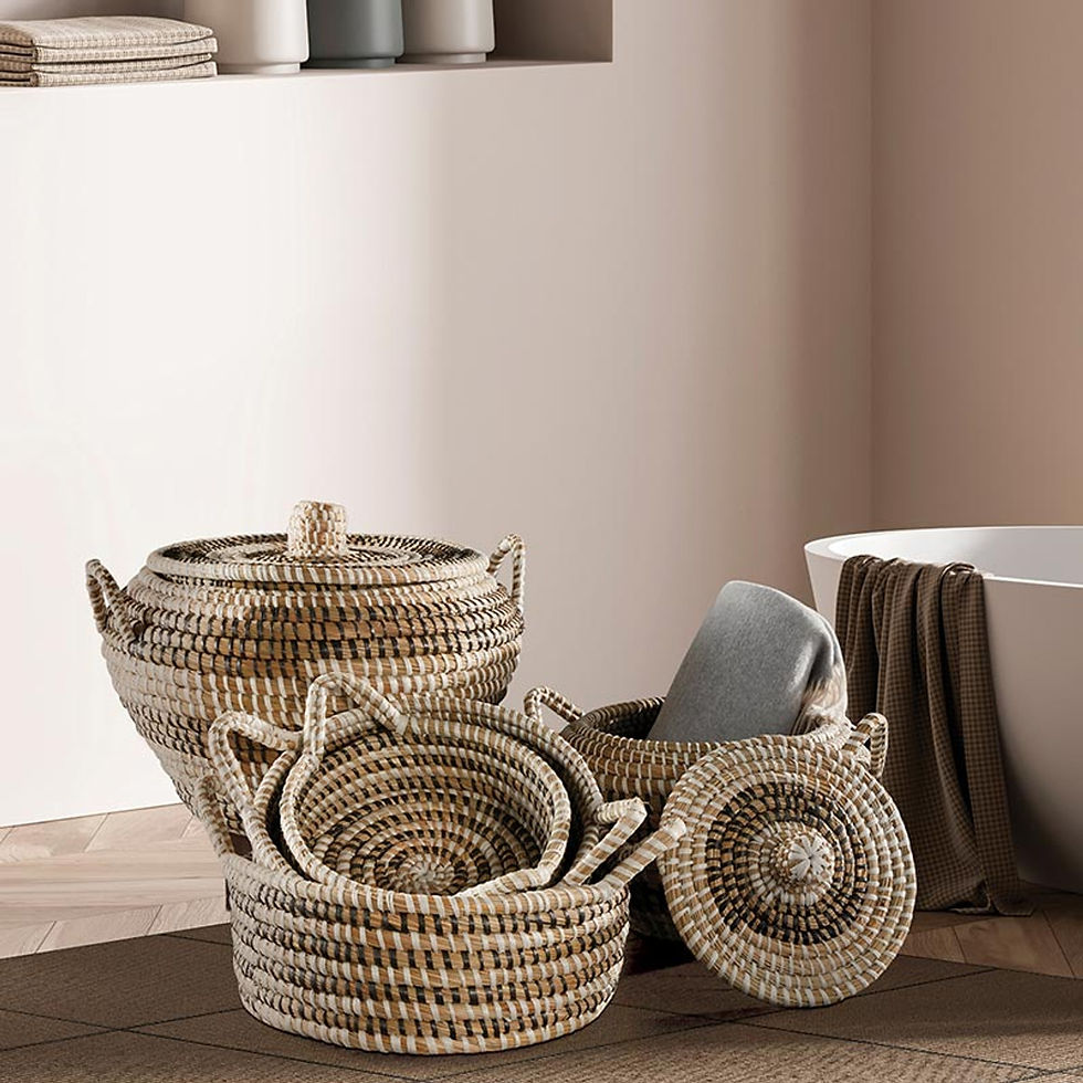 Thumbnail: Round Seagrass Motika - Set of 2