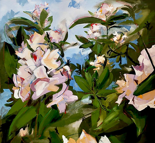 rhododendrons-2019-mixedmedia on canvas-75inx75in.jpg