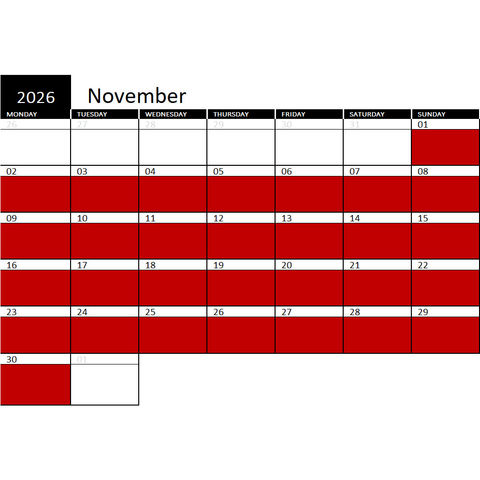 2026 November Availability