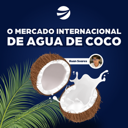Conheça o Mercado Internacional de água de coco