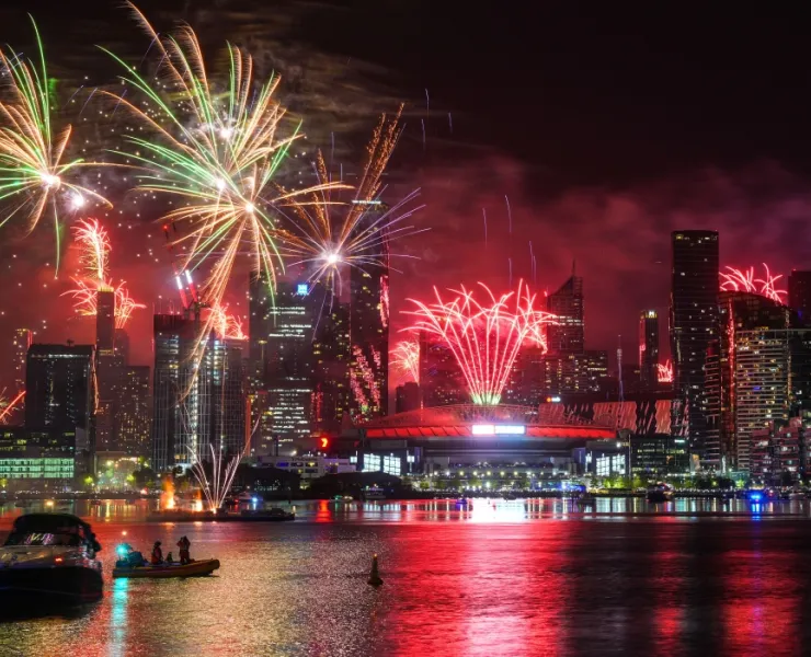 New Year's Eve berthing at Docklands
