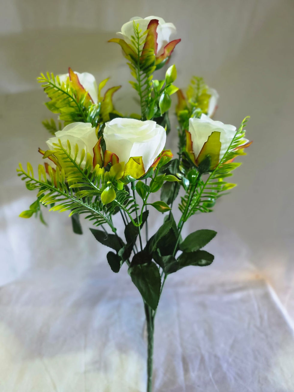 Thumbnail: BL0903 – Artificial Rose Flower Bunch (Box of 48 - Assorted Colours)