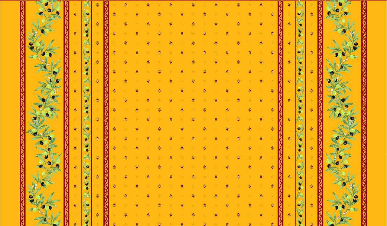 RAMATUELLE YELLOW/RED cotton