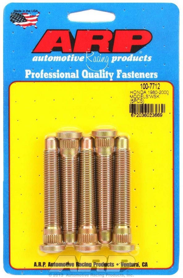 Kit 5 goujons roue renforcés ARP M12x1.50, Long...