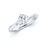 Thumbnail: Majestueuse |Unique Modern Twisted-Shank Engagement Diamond Ring
