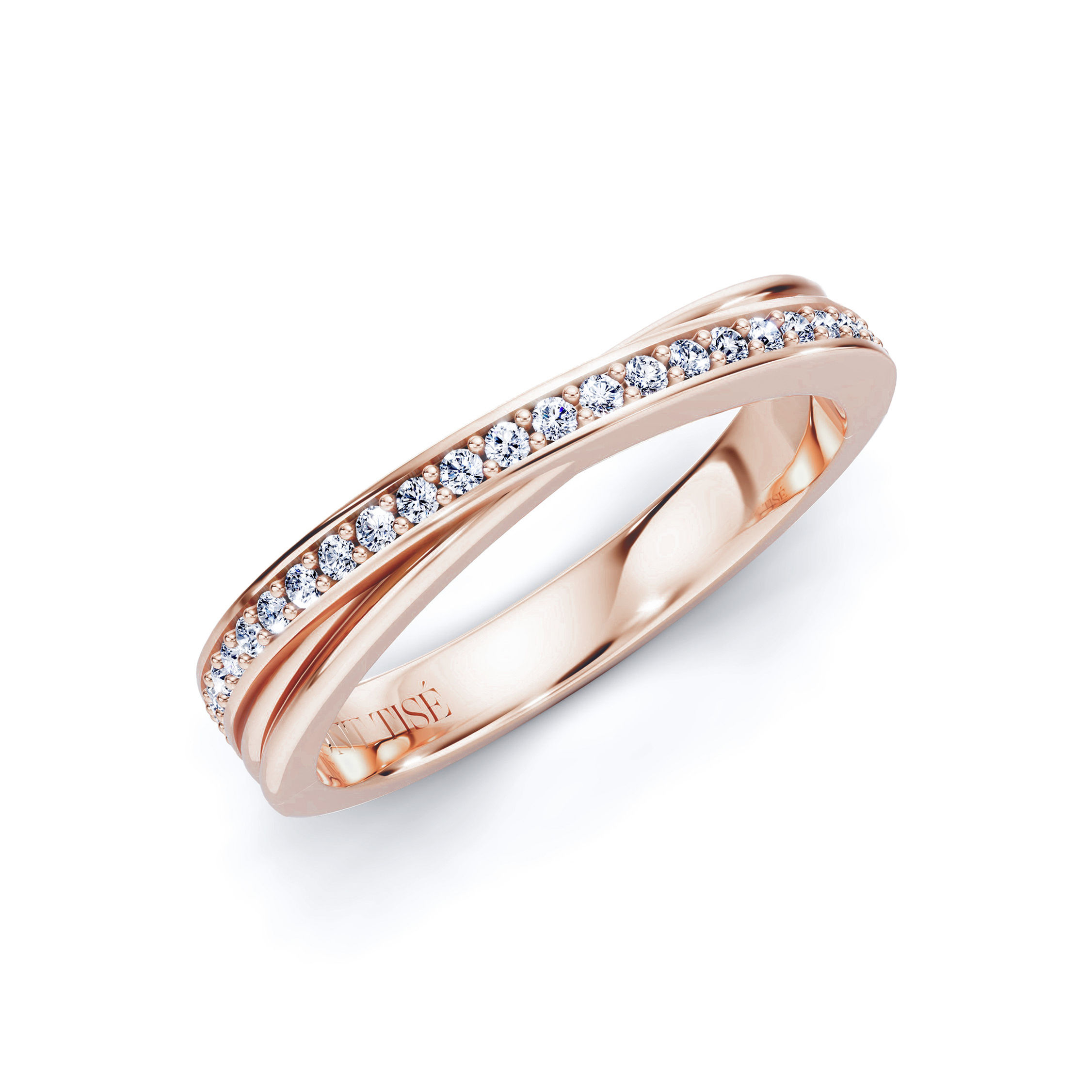 Women's Ring·Wedding Ring|Delicate Elegant Pave Women's Wedding Ring RG