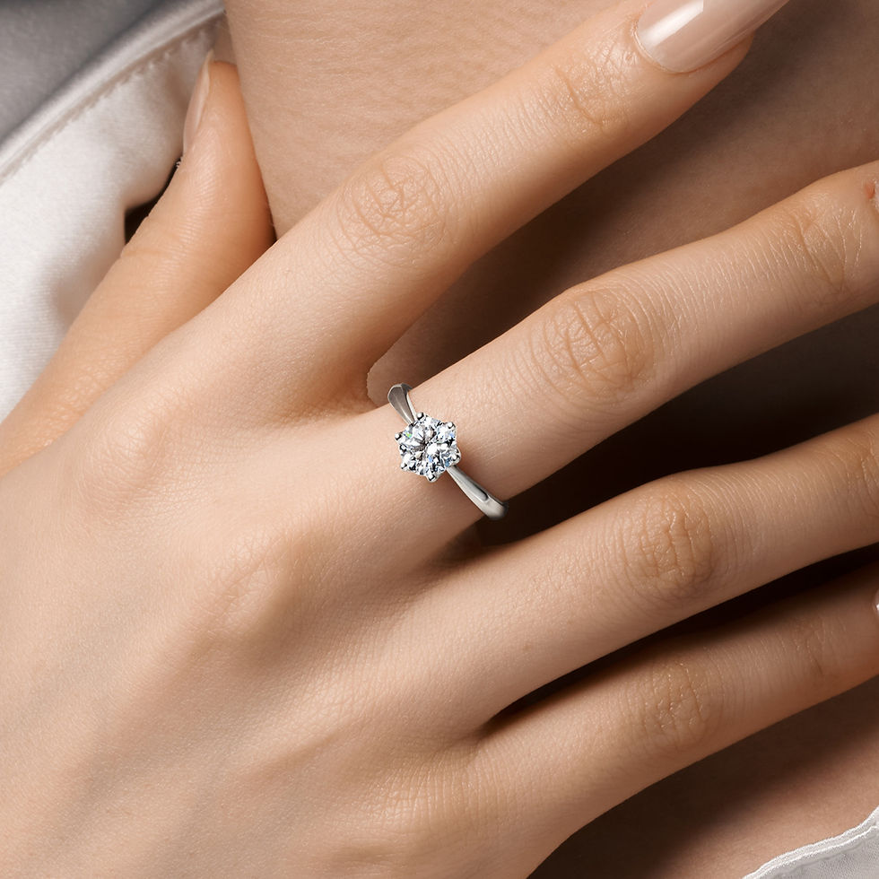 Thumbnail: Lumière Collection · Fleuron|Classic 6-Prong Solitaire Diamond Engagement Ring