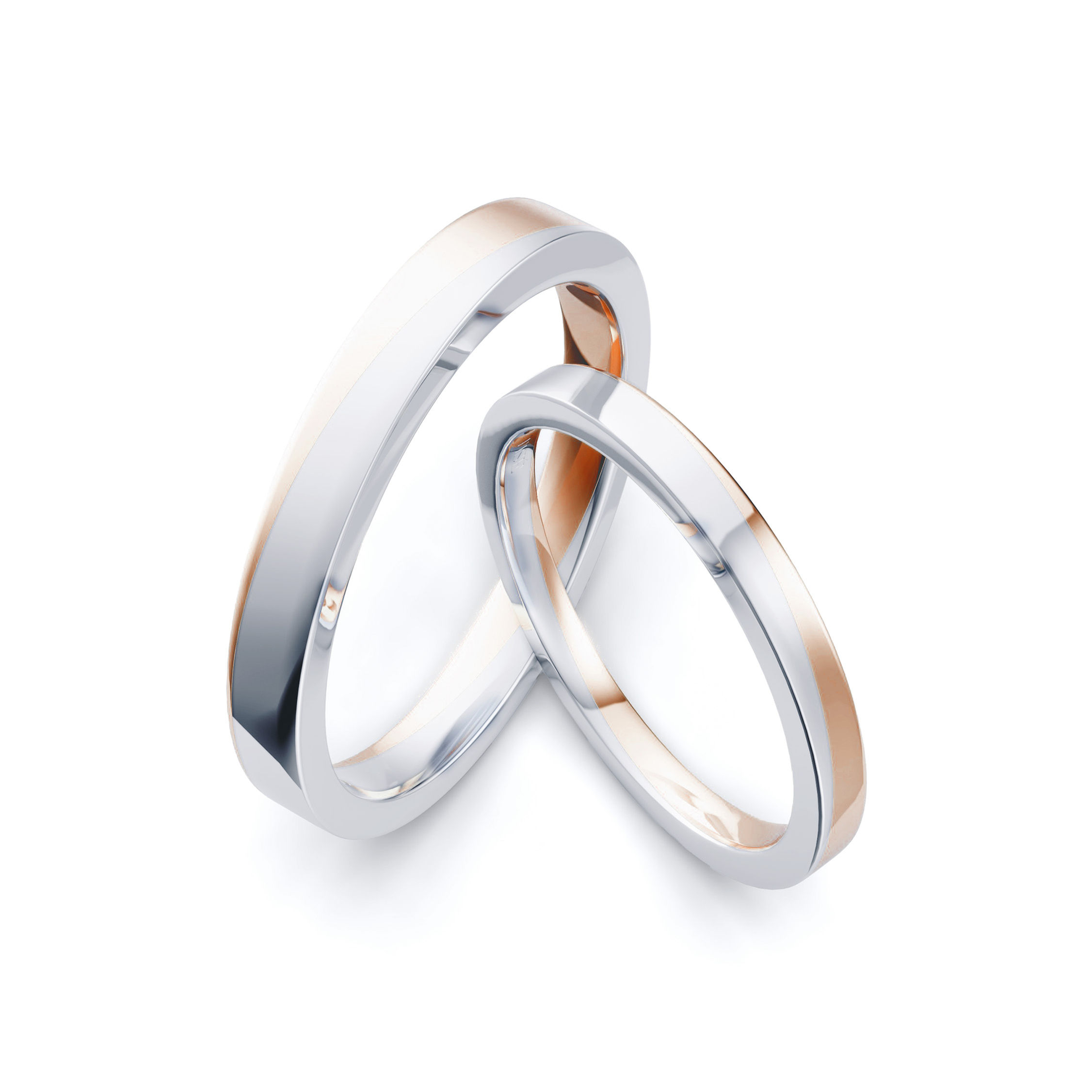 Couple's Ring·Amour Divin| Mixed-Metals Elegant Wedding Ring GX