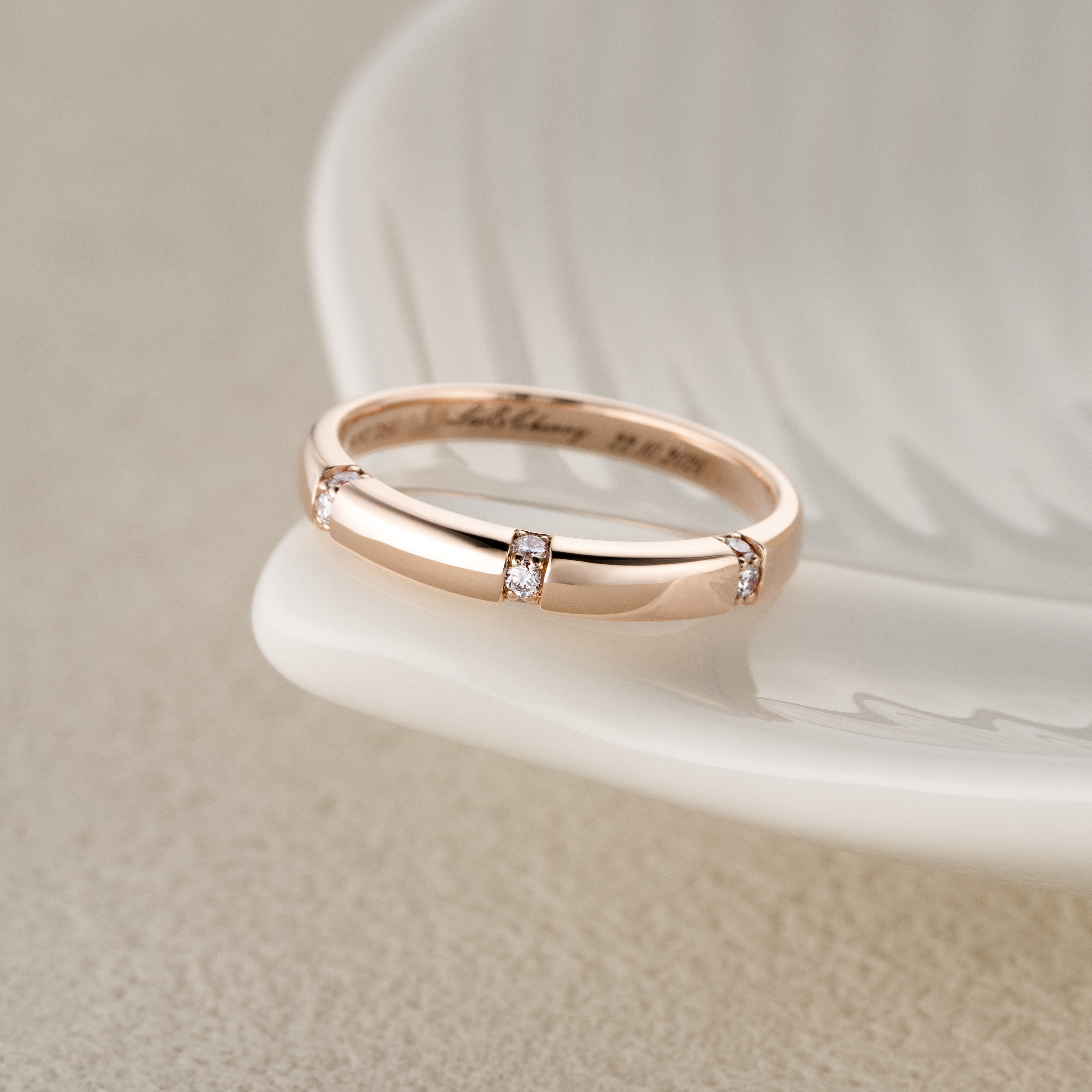 Women's Ring·Wedding Rings| Symmetrical Channel Set Women's Wedding Ring RG