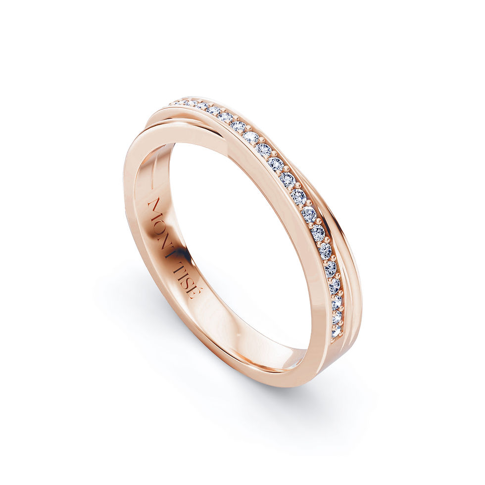 Thumbnail: Women's Ring·Wedding Ring|Delicate Elegant Pave Women's Wedding Ring RG