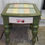 Thumbnail: 🌷 Charming Pastel Accent Table with Floral Drawer: A One-of-a-Kind Piece