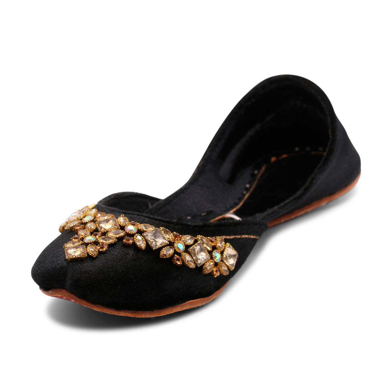 Velvet Indian Wedding Black Jutti