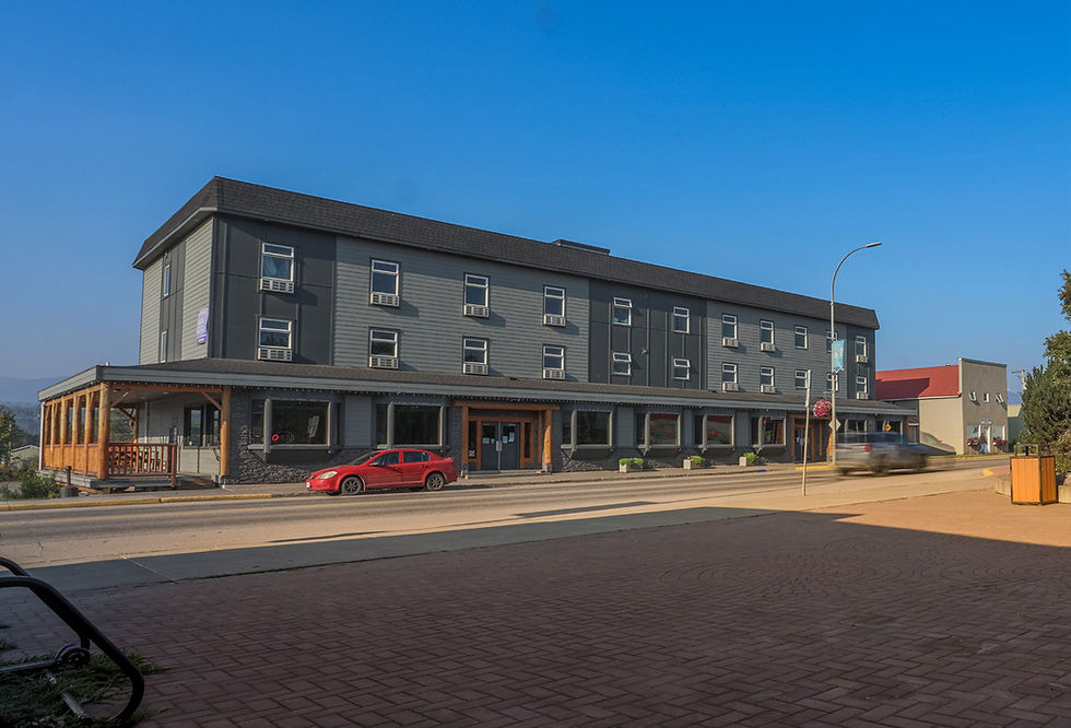 Exterior of Key-Oh Hotel building in Burns Lake BC