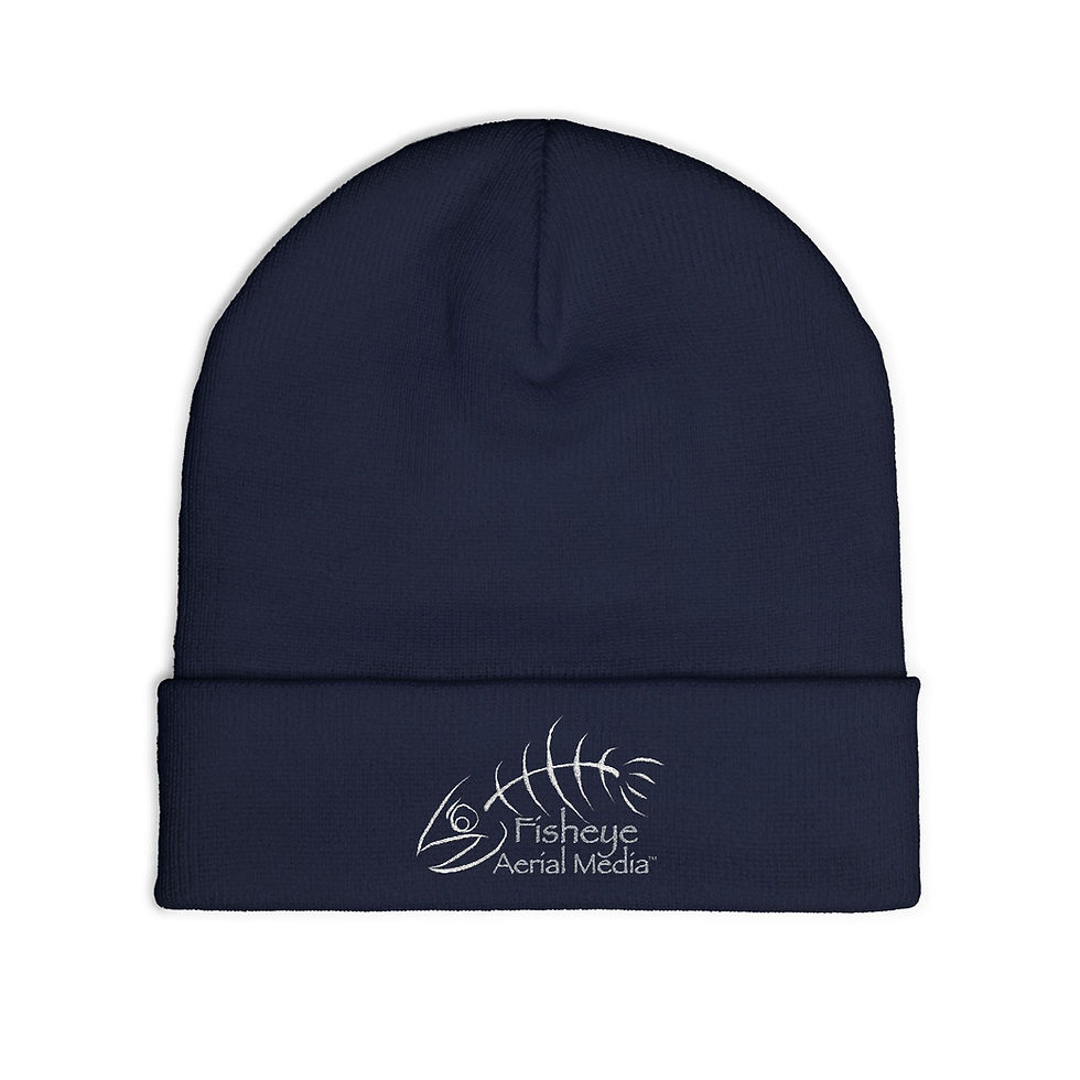 Thumbnail: Embroidered Knit Cuff Beanie 