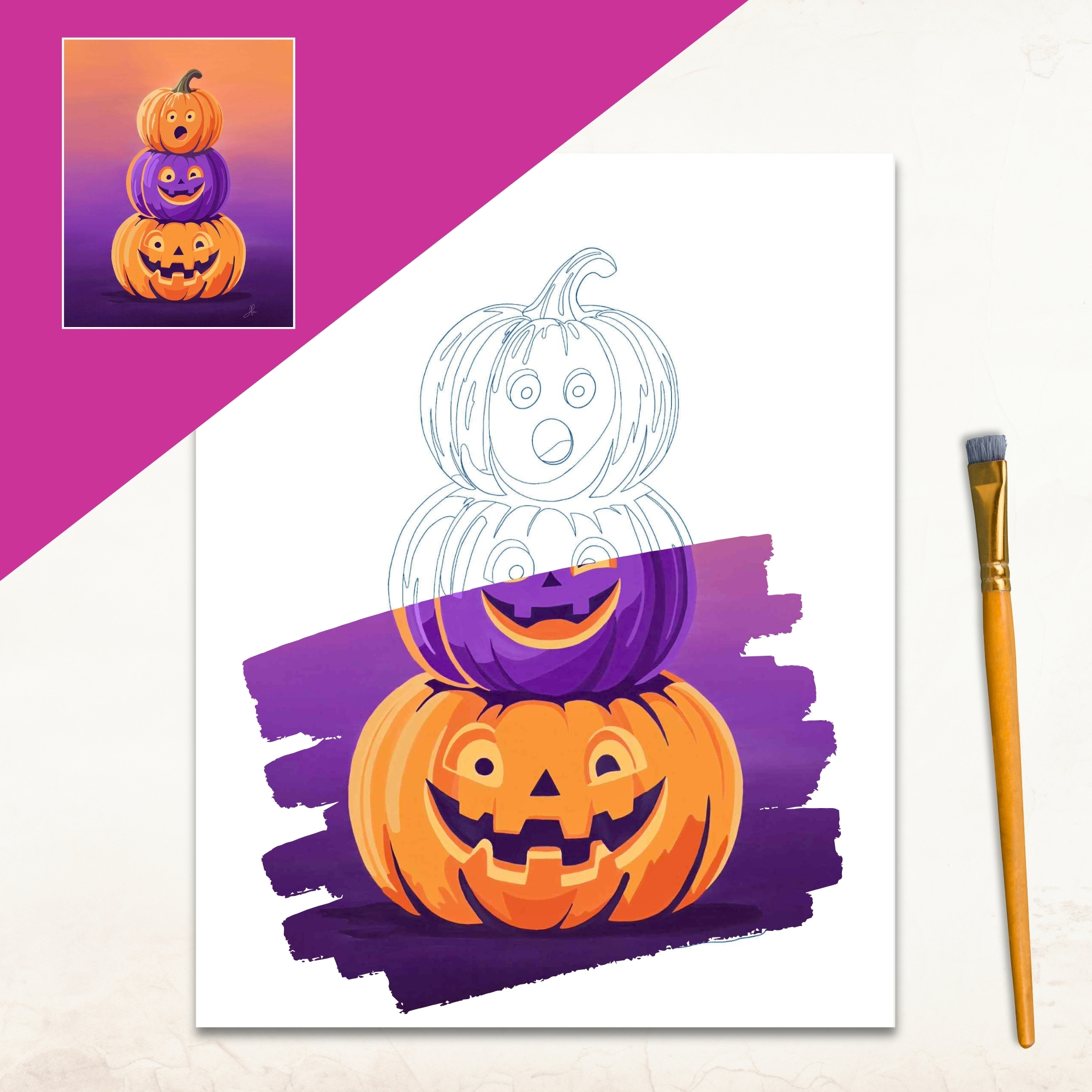 Creative Spark Panels – Halloween Pumpkin Tower