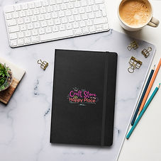 The Craft Store is my Happy Place - Hardcover bound notebook