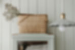 a homemade basket for storing things in the kitchen