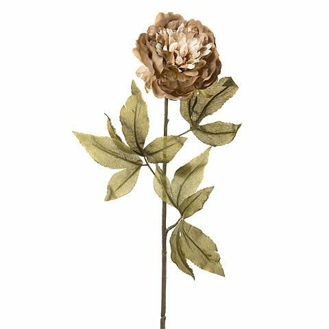 Long Stem Peony- Gray 25 inch