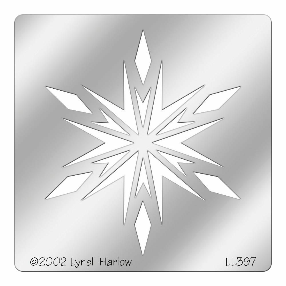 Crystal Snowflake Metal Stencil
