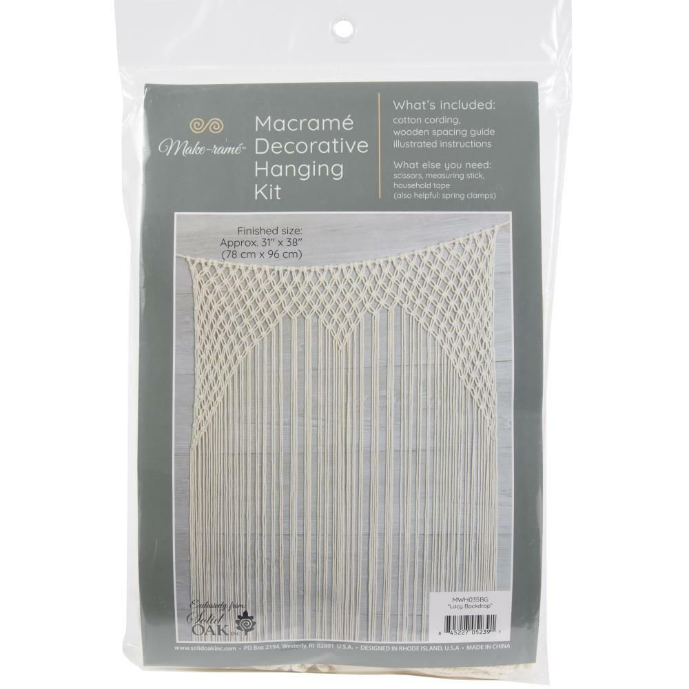 Lacy Backdrop Macrame Decorative Hanging Kit