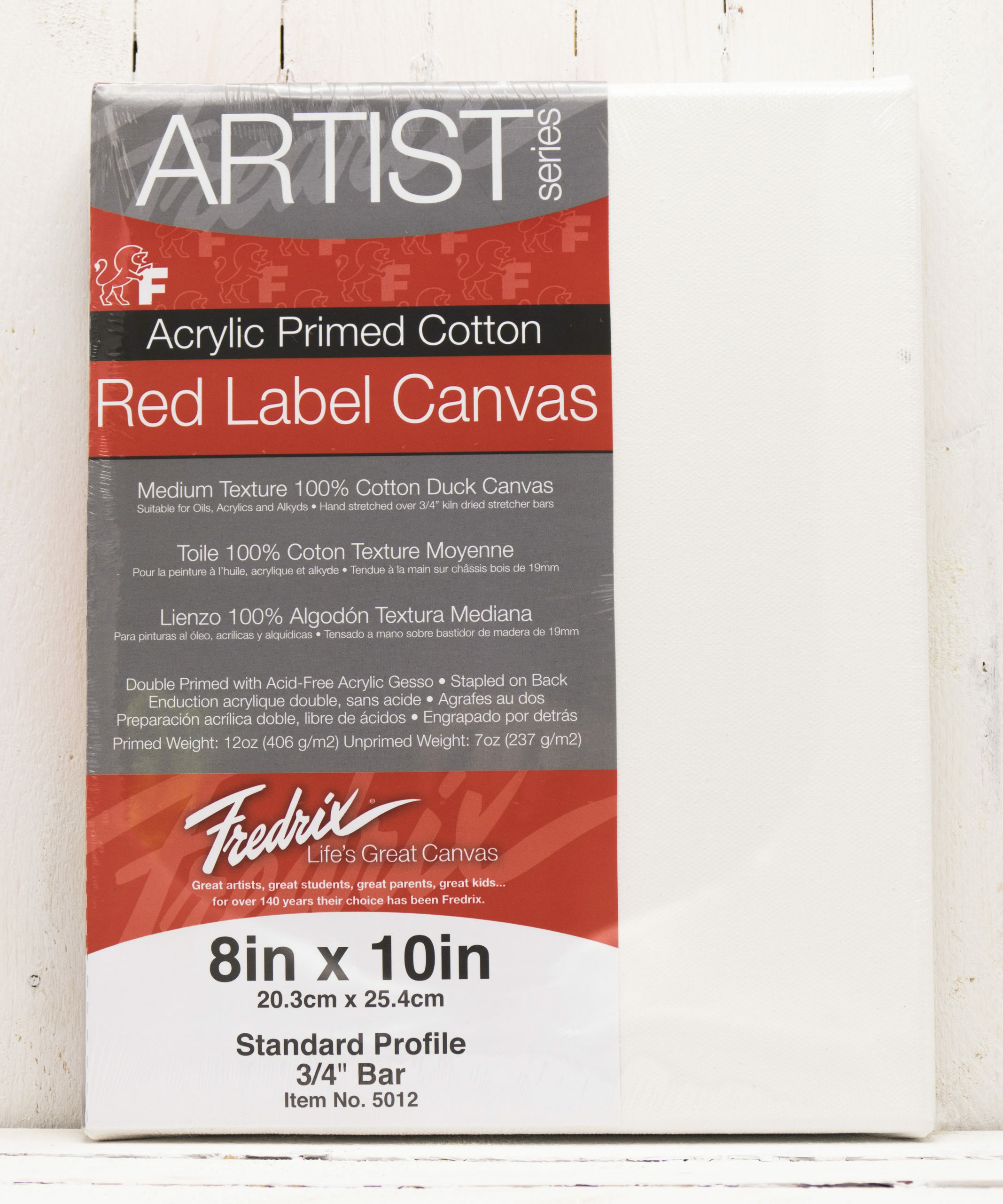 Fredrix Red Label Duck Canvas - 3/4" 8x10"