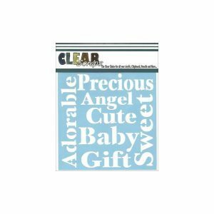 Clear Scraps Stencil 12 x 12 Precious