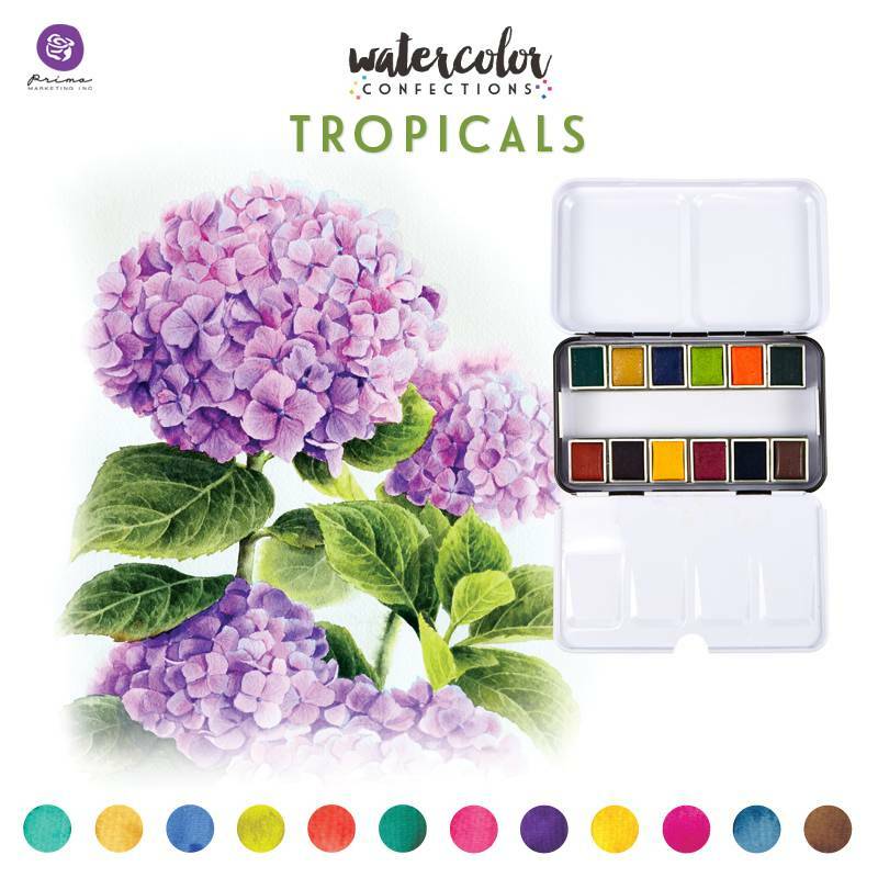 Watercolor Confections- Tropical
