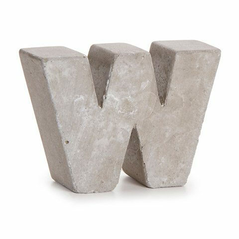 Darice® Mini Cement Letters Decor - Letter W